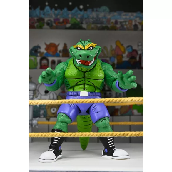TMNT Archie Comics - Stump Wrestling Leatherhead 7” Scale akciófigura
