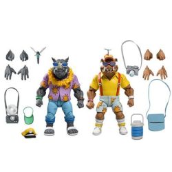 TMNT (Cartoon) - 7" Scale Action Figure - Vacation Bebop and Rocksteady 2 Pack-NE54359-01