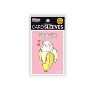 Bananya Standard Sleeves - Lovely Bananya (pink) (60 Sleeves)-PCA1028