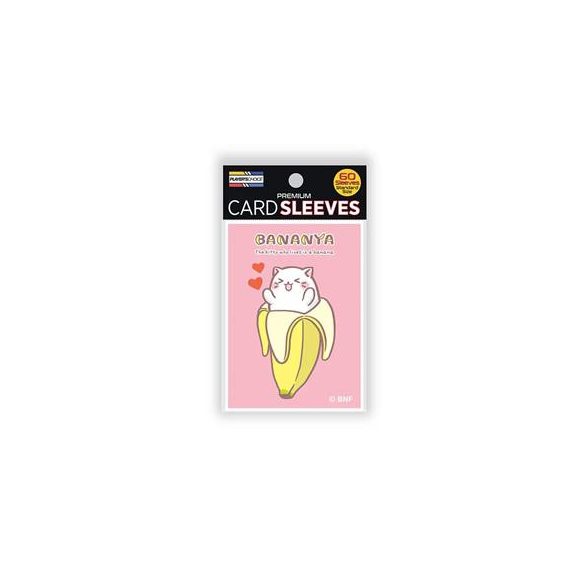 Bananya Standard Sleeves - Lovely Bananya (pink) (60 Sleeves)-PCA1028