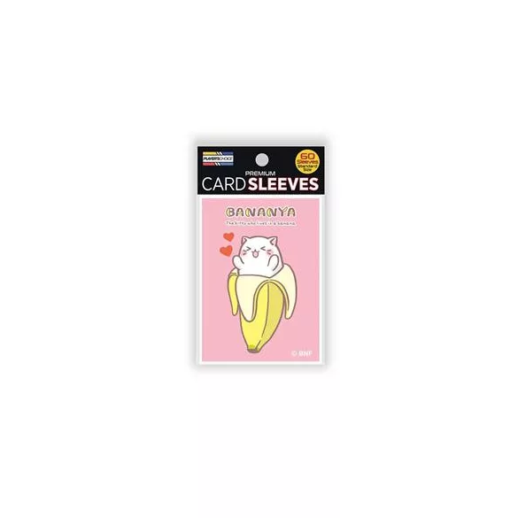 Bananya Standard Sleeves - Lovely Bananya (pink) (60 Sleeves)-PCA1028