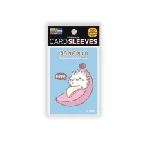 Bananya Standard Sleeves - Long Hair Bananya (blue) (60 Sleeves)-PCA1029