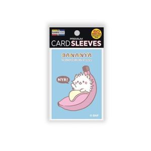 Bananya Standard Sleeves - Long Hair Bananya (blue) (60 Sleeves)-PCA1029