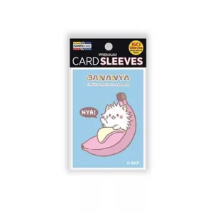 Bananya Standard Sleeves - Long Hair Bananya (blue) (60 Sleeves)-PCA1029