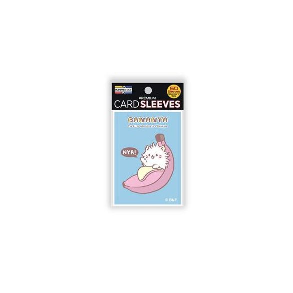 Bananya Standard Sleeves - Long Hair Bananya (blue) (60 Sleeves)-PCA1029