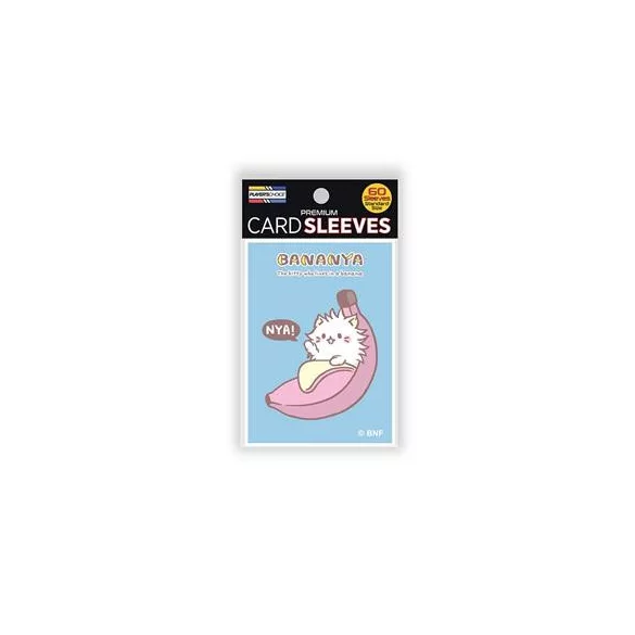 Bananya Standard Sleeves - Long Hair Bananya (blue) (60 Sleeves)-PCA1029