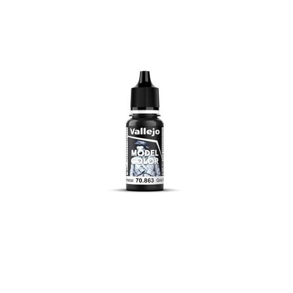 Vallejo - Model Color Metallic Gunmetal Grey 17ml-70863
