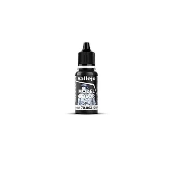 Vallejo - Model Color Metallic Gunmetal Grey 17ml-70863