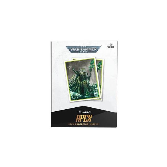 UP - Necron Codex Aligned 105ct Apex Deck Protector sleeves for Warhammer 40,000-16564