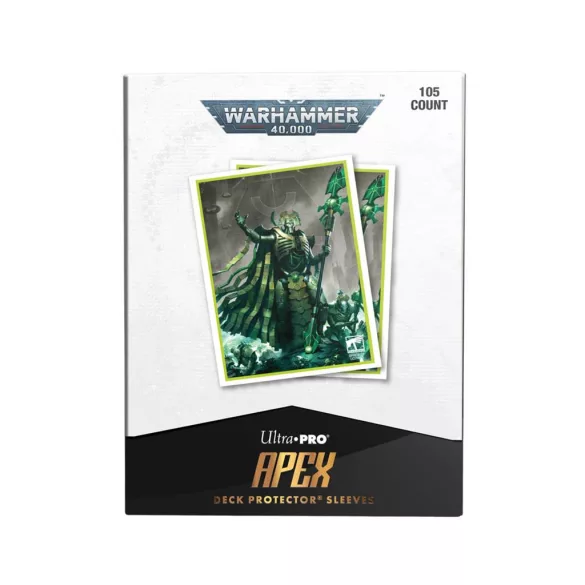 UP - Necron Codex Aligned 105ct Apex Deck Protector sleeves for Warhammer 40,000-16564
