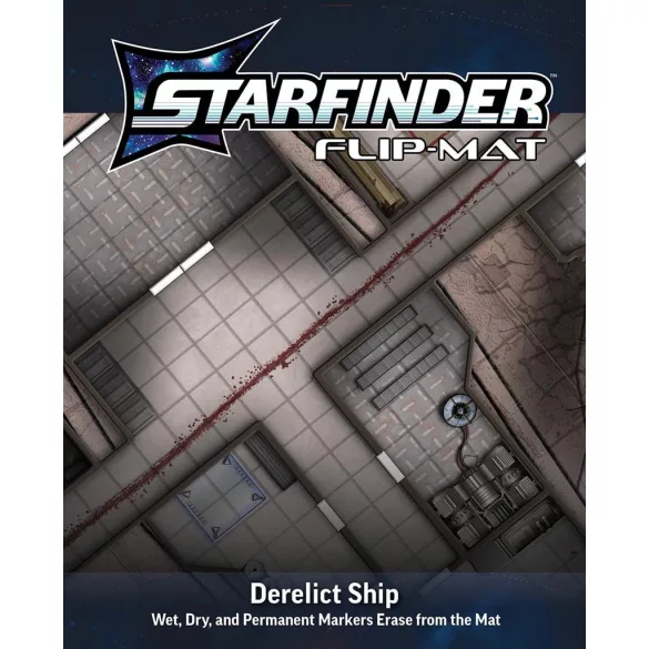 Starfinder Flip-Mat: Derelict Starships - EN kétoldalas játékszőnyeg