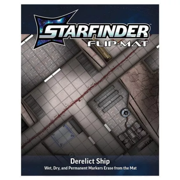 Starfinder Flip-Mat: Derelict Starships - EN kétoldalas játékszőnyeg