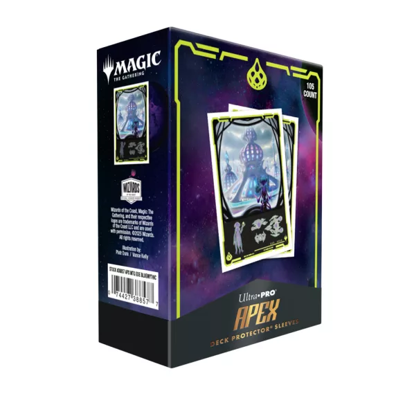 UP - Edge of Eternities 105ct Apex Deck Protector sleeves Blue Mythic for MTG-38857