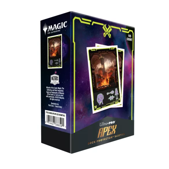 UP - Edge of Eternities 105ct Apex Deck Protector sleeves Red Mythic for MTG-38859