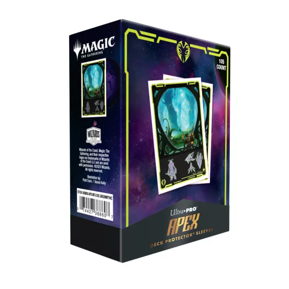 UP - Edge of Eternities 105ct Apex Deck Protector sleeves Green Mythic for MTG-38860