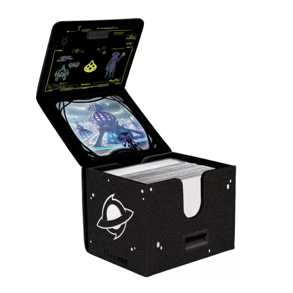UP - Edge of Eternities Premium Alcove Edge Deck Box with Interior Printing Blue Mythic for MTG-38862