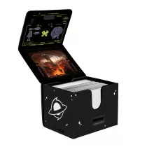 UP - Edge of Eternities Premium Alcove Edge Deck Box with Interior Printing Red Mythic for MTG-38864