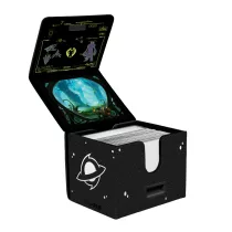 UP - Edge of Eternities Premium Alcove Edge Deck Box with Interior Printing Green Mythic for MTG-38865
