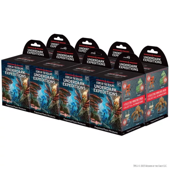 D&D Icons of the Realms: Underdark Expeditions - 8 ct. Booster Brick (Set 36)-96359