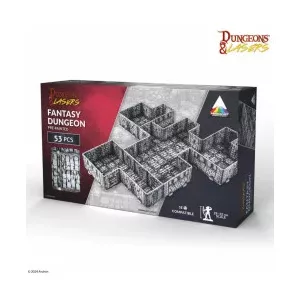 Dungeons & Lasers PrismaCast - Fantasy Dungeon: Pre-Painted - EN terepasztal szett