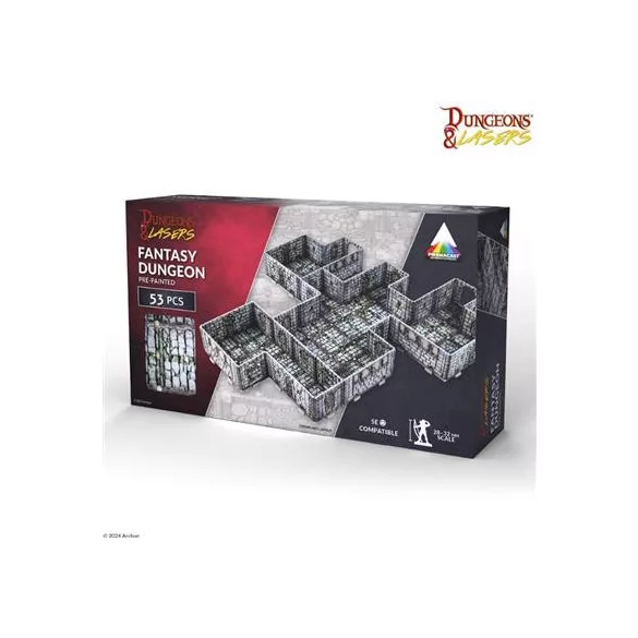 Dungeons & Lasers PrismaCast - Fantasy Dungeon: Pre-Painted - EN-DNL0099