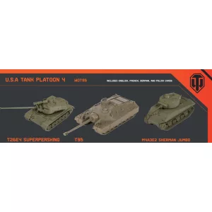 World of Tanks: Miniatures Game U.S.A. Tank Platoon (Super Pershing, T95, Sherman Jumbo)-WOT95