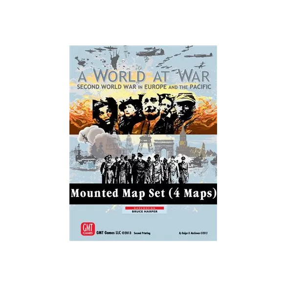 A World at War Mounted Map Set - EN-2422