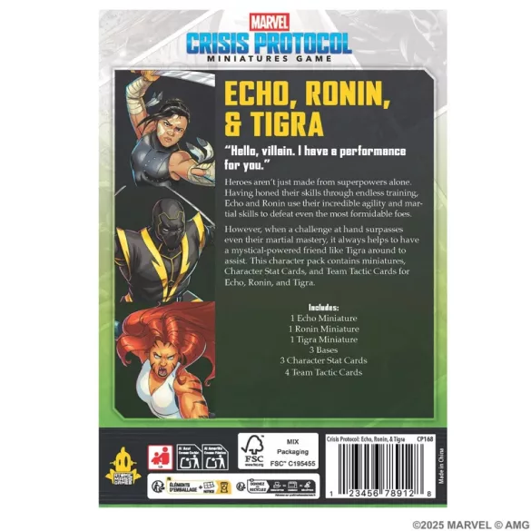 Marvel Crisis Protocol - Echo, Tigra & Ronin - EN/FR/SP-CP168