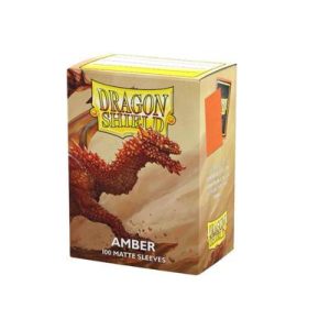 Dragon Shield Standard Matte Sleeves - Amber (100 Sleeves)-AT-11059