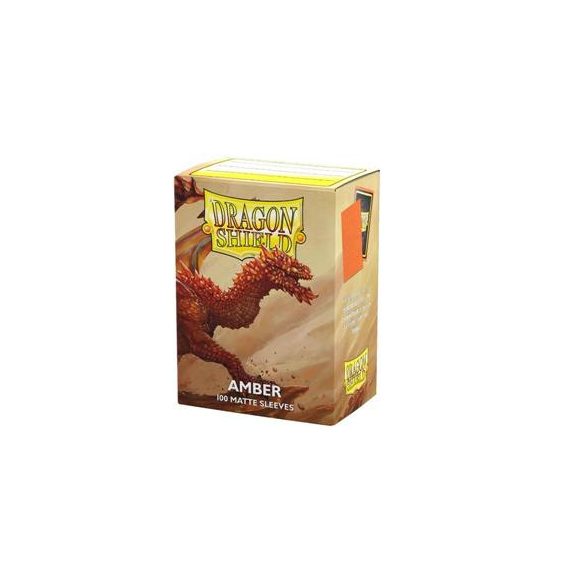 Dragon Shield Standard Matte Sleeves - Amber (100 Sleeves)-AT-11059