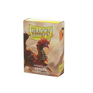 Dragon Shield Japanese Matte Sleeves - Amber (60 Sleeves)-AT-11159