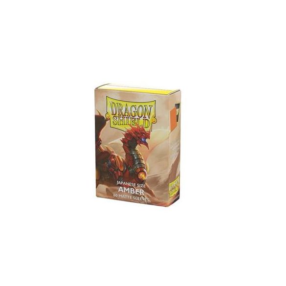 Dragon Shield Japanese Matte Sleeves - Amber (60 Sleeves)-AT-11159