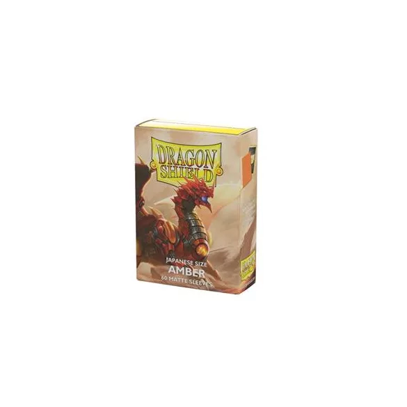 Dragon Shield Japanese Matte Sleeves - Amber (60 Sleeves)-AT-11159