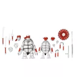 TMNT (Mirage Comics) 7" Scale Action Figure - Black and White First Turtles 2 Pack