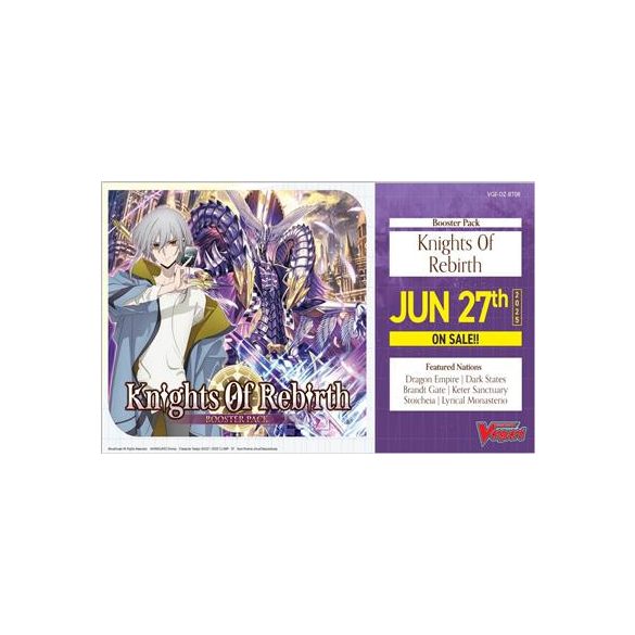 Cardfight!! Vanguard - Knights 0f Rebirth Booster Display (16 Packs) - EN-VGE-DZ-BT08