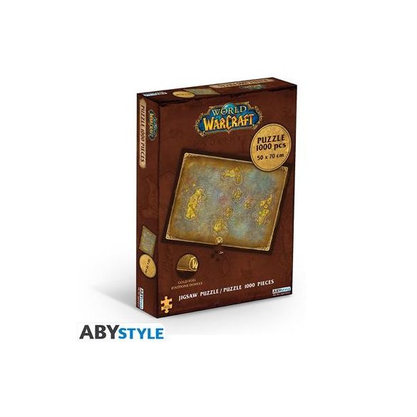 WORLD OF WARCRAFT - Jigsaw puzzle 1000 pieces- Azeroth's map-ABYJDP011