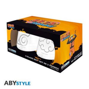 NARUTO SHIPPUDEN - 2 Glass Set - Konoha & Akatsuki-ABYVER288