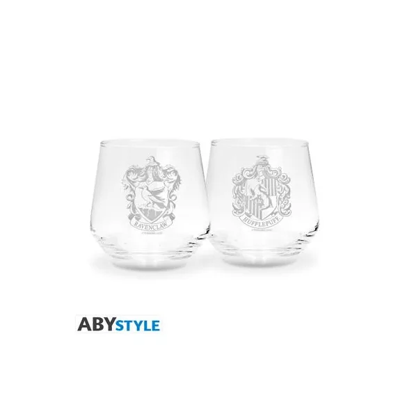 Harry Potter - 2 Glass Set - Ravenclaw & Hufflepuff-ABYVER296