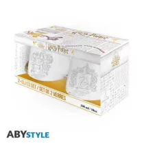 Harry Potter - 2 Glass Set - Gryffindor & Slytherin-ABYVER290