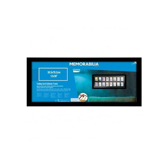 GBEYE - Trading Card Collector Frame 16 Position Black (30.5x76cm)-FMPDDT1FBTCL