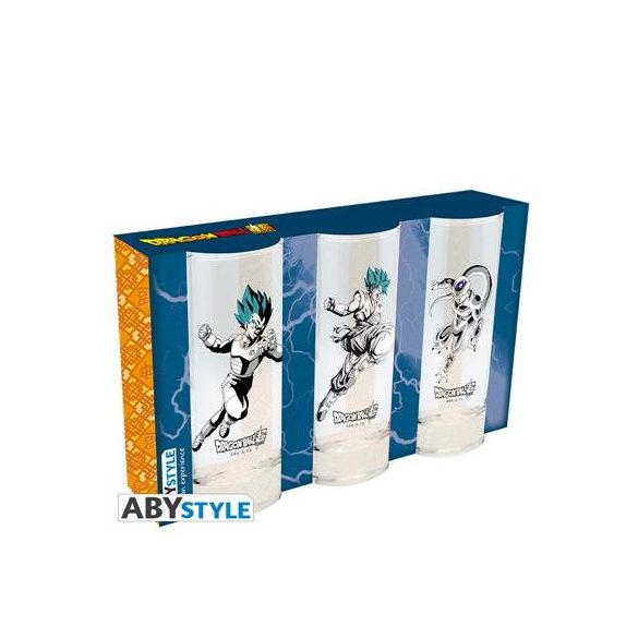 DRAGON BALL SUPER - 3 glass set-ABYVER138