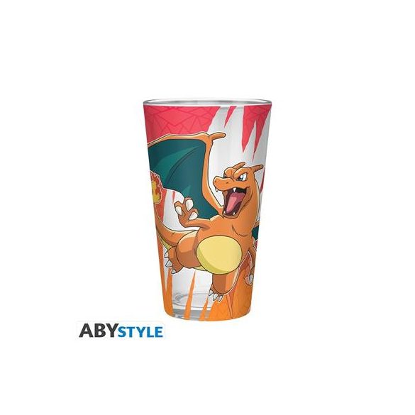POKEMON - Large Glass Premium - 400ml - Charizard-ABYVER212