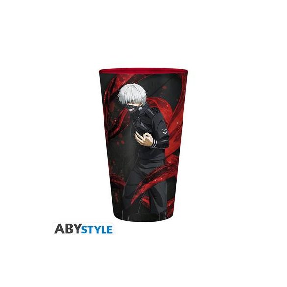 TOKYO GHOUL - Large Glass - 400ml - Kaneki & Mask - box-ABYVER186