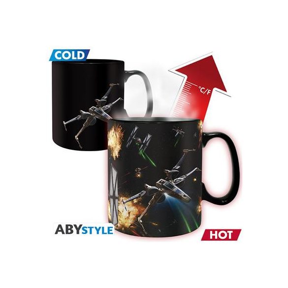 STAR WARS - Mug Heat Change- 460ml- Space Battle - cardboard-ABYMUGA548