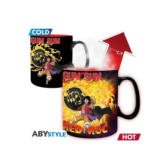 ONE PIECE - Mug Heat Change - 460 ml -Luffy vs Kaidou-cardboard box-ABYMUGA411