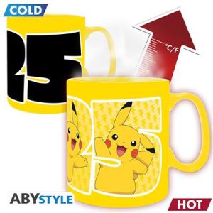 POKEMON - Mug Heat Change - 460 ml - Pikachu 25 - cardboard box-ABYMUGA155