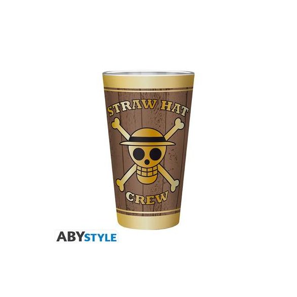 ONE PIECE - Large Glass - 400ml - Skulls - Matte-ABYVER165