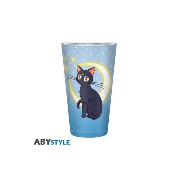 SAILOR MOON - Large Glass - 400ml - Luna & Artemis-ABYVER204