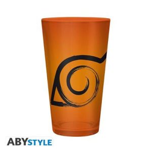NARUTO SHIPPUDEN - Large Glass - 400ml - Konoha & Seal-ABYVER137