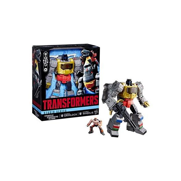 Transformers Studio Series The Transformers: The Movie Dinobot Grimlock and Autobot Wheelie-G04855X0